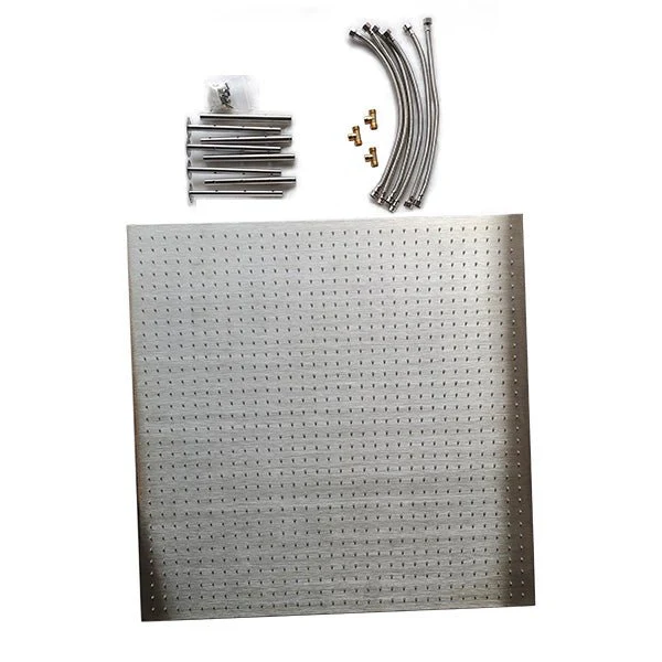 40" Square Ceiling Mount Rainfall LED Shower Head, include Shower Arm - Image 4
