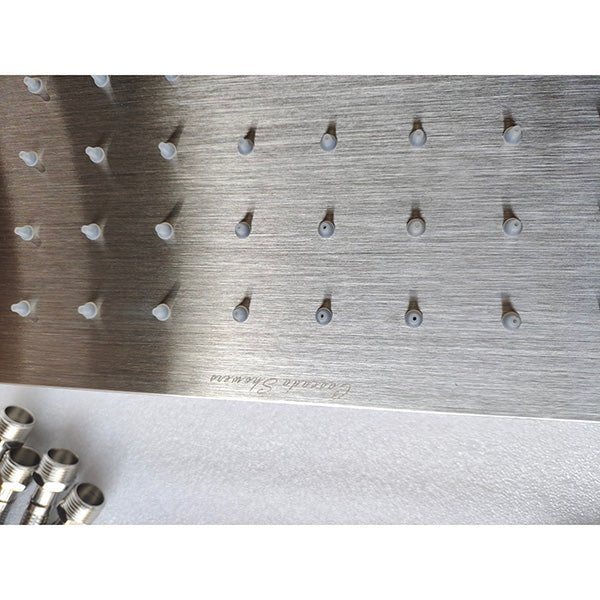40" Square Ceiling Mount Rainfall LED Shower Head, include Shower Arm - Image 6