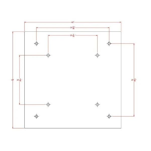 40" Square Ceiling Mount Rainfall Shower Head, include Shower Arm - Image 5