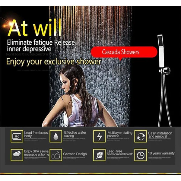 6-Knob Thermostatic Valve + Hand Held + Elbow + Holder & Hose - Image 3