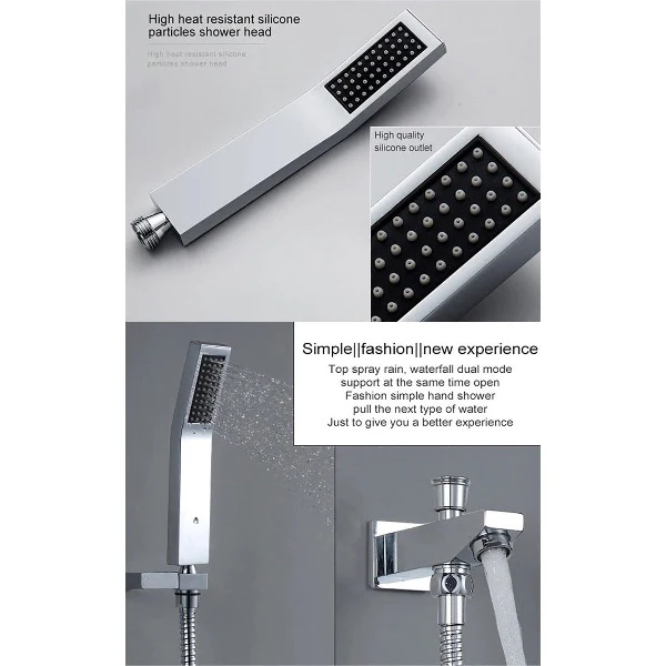 6-Knob Thermostatic Valve + Hand Held + Elbow + Holder & Hose - Image 6