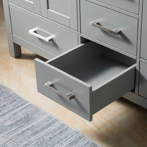 60" Freestanding Vanity with Double Sink & Marble Top by Cascada Showers - Image 7