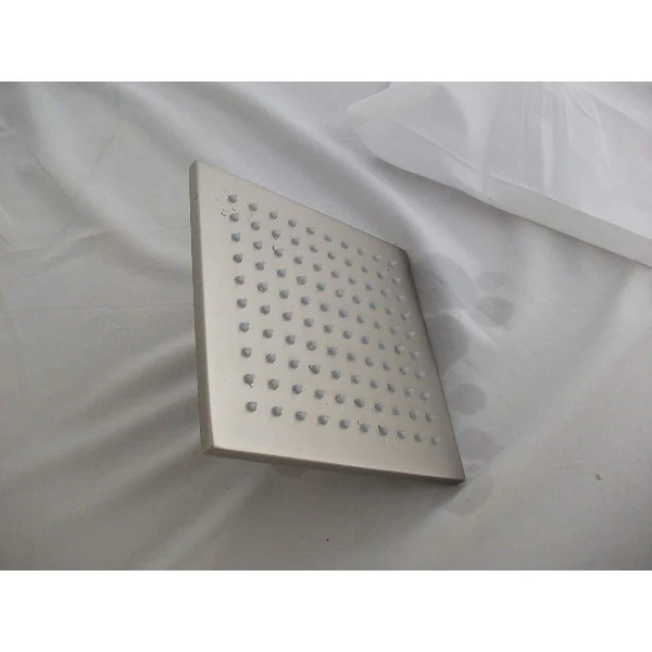 8" Square Rainfall LED Shower Head, include Shower Arm - Image 9