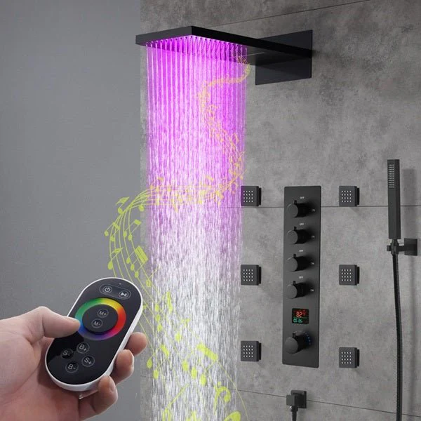 9"x22" Bologna LED Music Shower System By Cascada Showers - Image 13