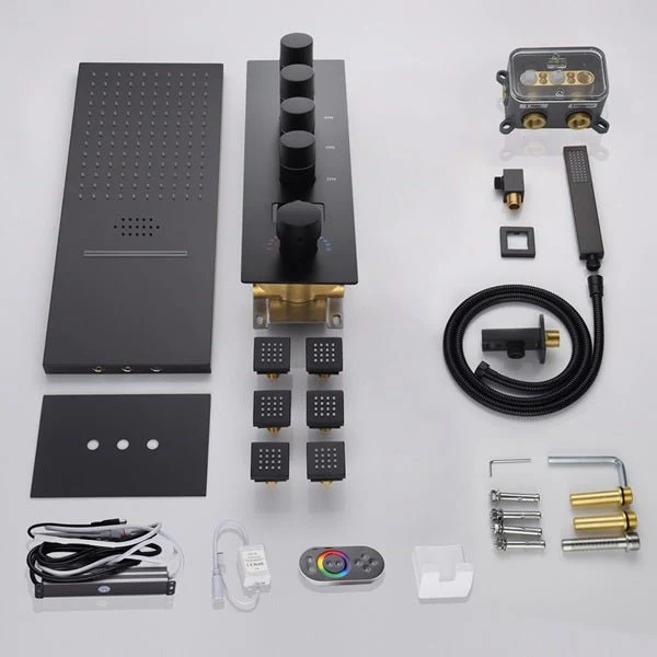 9"x22" Bologna LED Music Shower System By Cascada Showers - Image 4