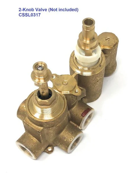 Cartridge 3-Way Diverter for 2-Knob Valve - Image 5