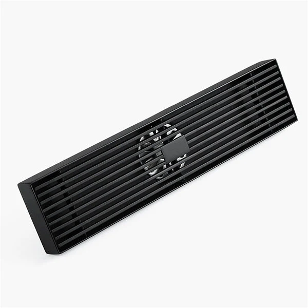 Cascada 12" Linear Drain Stainless Steel Floor Drain Rectangular Shower Drain - Matt Black - Image 4
