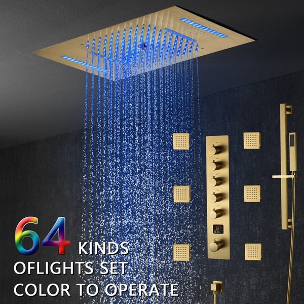 Cascada 15" x 23" Milan Bluetooth LED Shower System - Image 9