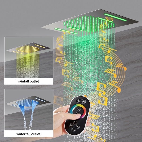 Cascada 15"x23" Catania Bluetooth LED Shower System - Image 2