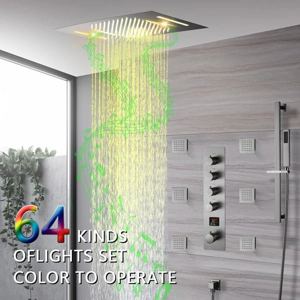 Cascada 15"x23" Catania Bluetooth LED Shower System - Image 8