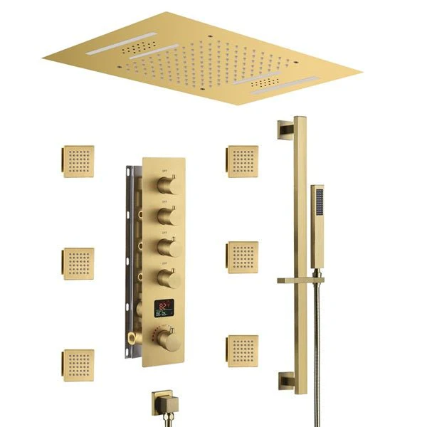 Cascada 15"x23" Catania Digital LED Music Shower System - Image 8