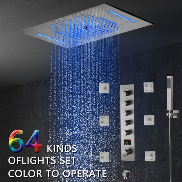 Cascada 15"x23" Palermo Digital LED Music Shower System - Image 7