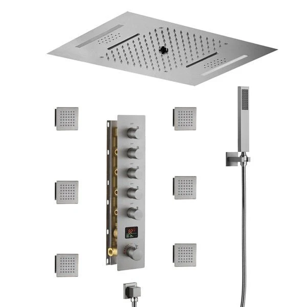 Cascada 15"x23" Palermo Digital LED Music Shower System - Image 8
