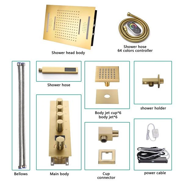 Cascada 15"x23" Trento Digital LED Shower System - Image 4