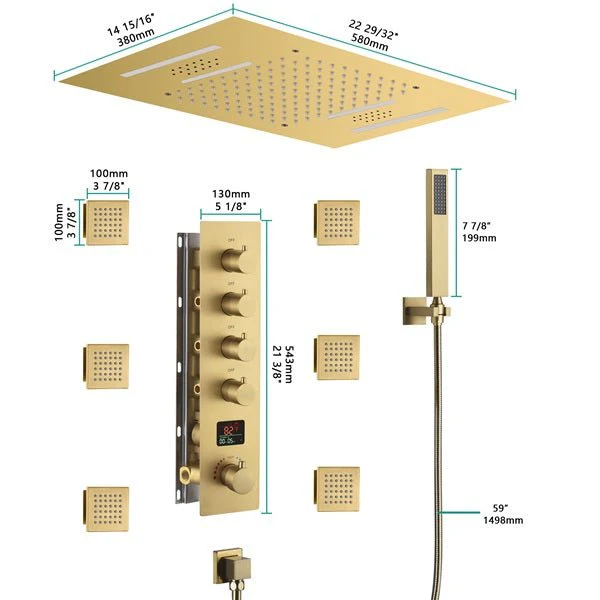 Cascada 15"x23" Trento Digital LED Shower System - Image 5