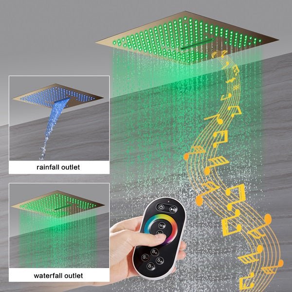 Cascada 16" Siena Digital Music LED Shower System - Image 2