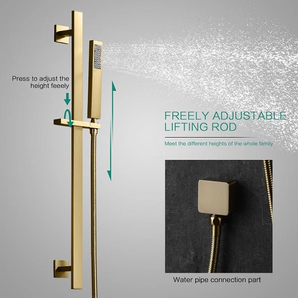 Cascada Luxury Laguna 16"x28" LED Shower System with Built-In Bluetooth Speakers & Music Integration - Image 10