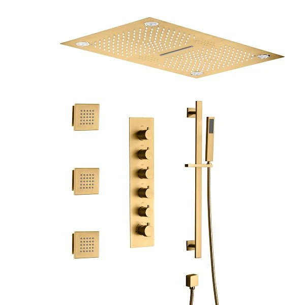 Cascada Luxury Laguna 16"x28" LED Shower System with Built-In Bluetooth Speakers & Music Integration - Image 12