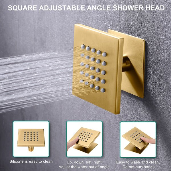 Cascada Luxury Laguna 16"x28" LED Shower System with Built-In Bluetooth Speakers & Music Integration - Image 8