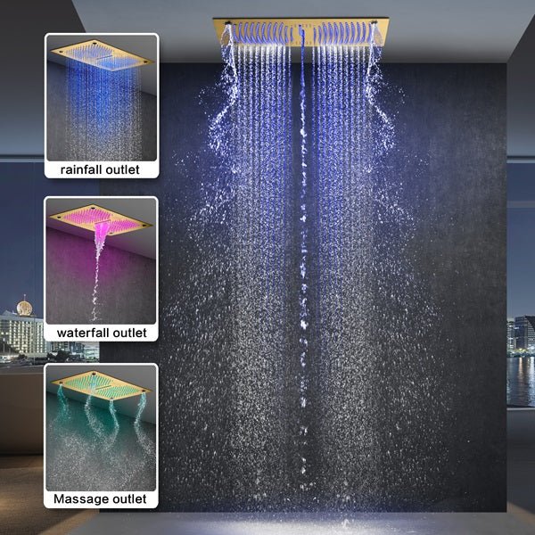 Cascada 16"x28" Matera Digital Rainfall music LED Shower System - Image 2