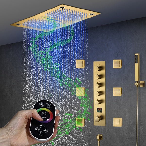 Cascada 16"x28" Matera Digital Rainfall music LED Shower System - Image 9