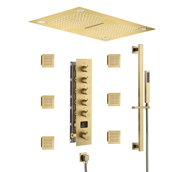 Cascada 16"x28" Sorrento Digital Waterfall Bluetooth LED Shower System - Image 8
