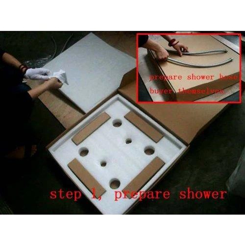 20" Stainless Steel Luxury Square LED Rain Bathroom Shower Head - Image 7