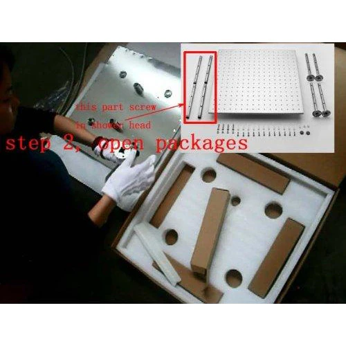 20" Stainless Steel Luxury Square LED Rain Bathroom Shower Head - Image 8