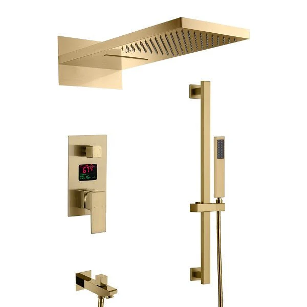 9"x22” Music LED shower set with Valve & LCD Display - Image 15