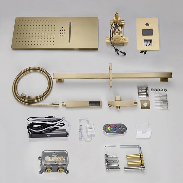 9"x22” Music LED shower set with Valve & LCD Display - Image 4