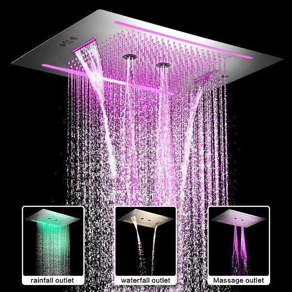Cascada 23"x31" Florence LED Music Shower Head - Image 2