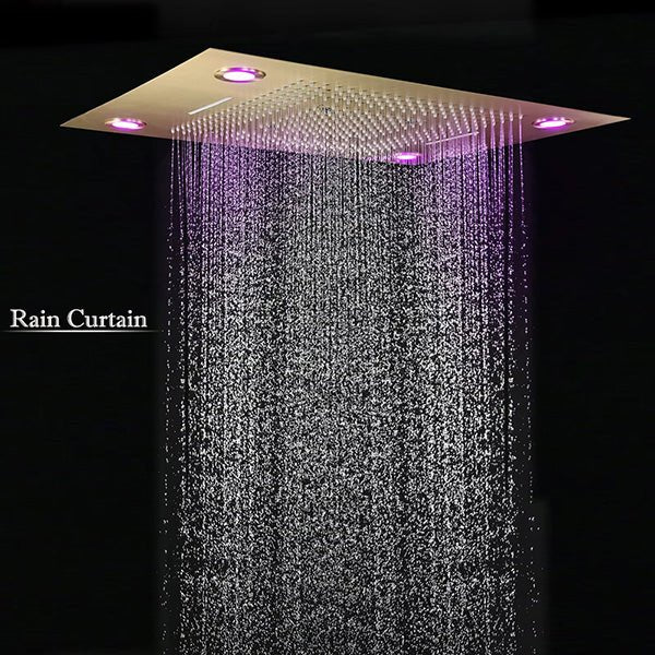 Cascada 23"x31" Rainfall Shower Head WiFi & Alexa Integration Remote LED Lights 5 Modes - Image 3