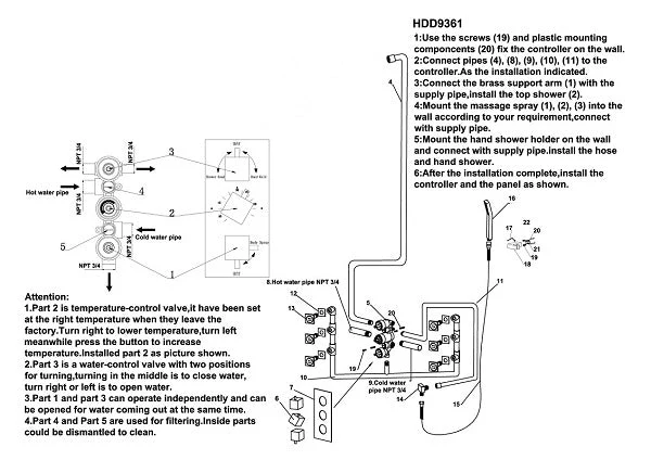 Cascada 31" Luxury LED Rainfall Shower System | Ultimate Spa Experience - Image 12
