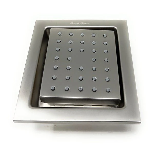 Cascada 4" Square (34-Nozzle) Body Spray Jet Shower - Image 12