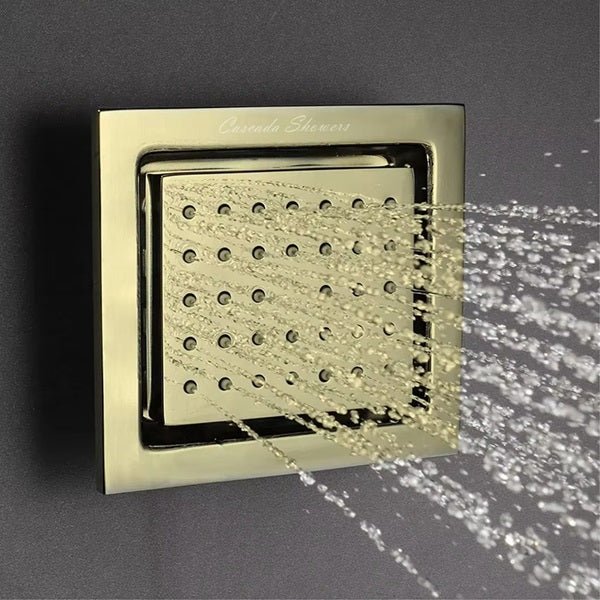 Cascada 4" Square (34-Nozzle) Body Spray Jet Shower - Image 23