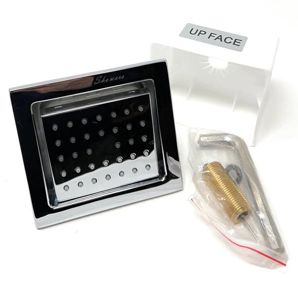 Cascada 4" Square (34-Nozzle) Body Spray Jet Shower - Image 27