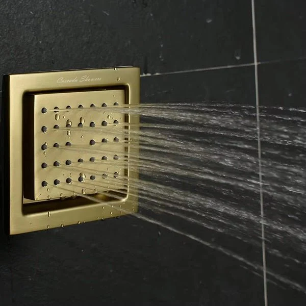 Cascada 4" Square (34-Nozzle) Body Spray Jet Shower - Image 5