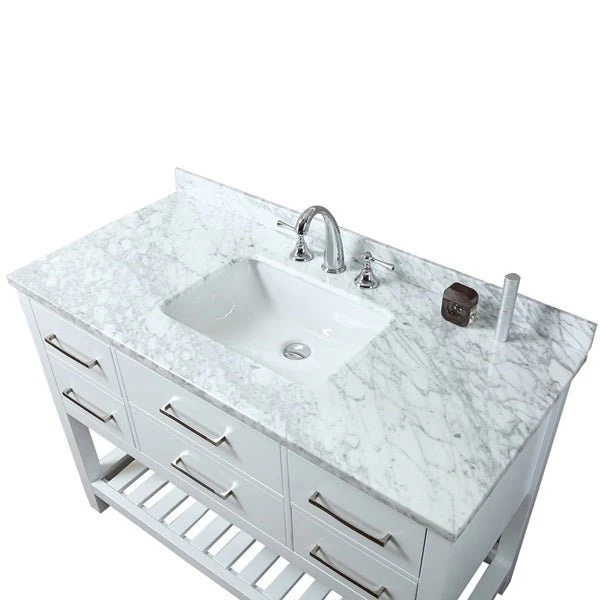 Cascada 48" Bathroom Console Vanity With Marble Top - Image 3