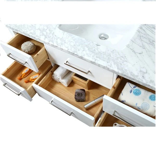 Cascada 48" Bathroom Console Vanity With Marble Top - Image 9