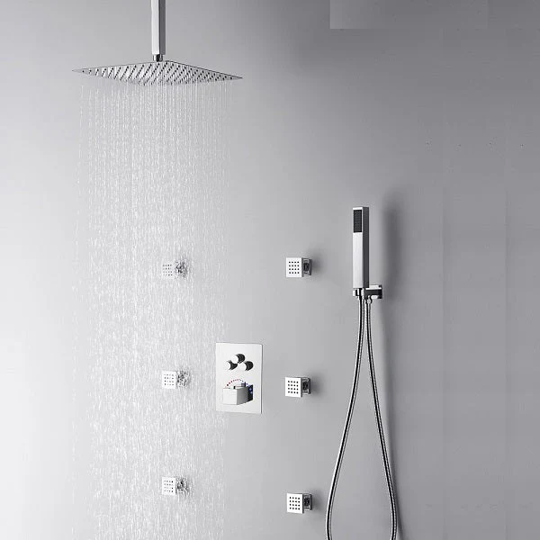 Cascada Annecy  12” Square Shower System - Polished Chrome - Image 2