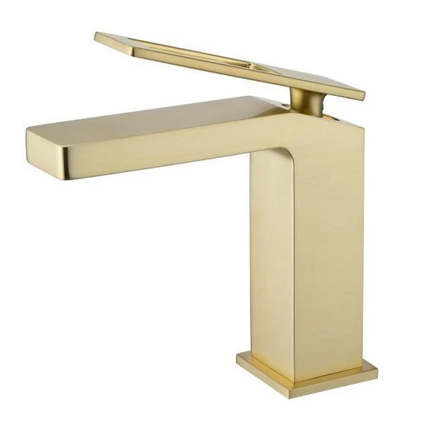 Cascada Aosta Contemporary Single-Handle Faucet - Brushed Gold, Streamlined Design - Image 5