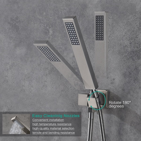 Cascada Aspen 9"x22" Brushed Nickel LED Shower System - Image 13