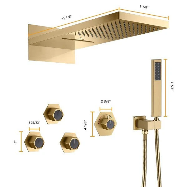 Cascada Aspen 9"x22" Music LED Shower System - Image 7