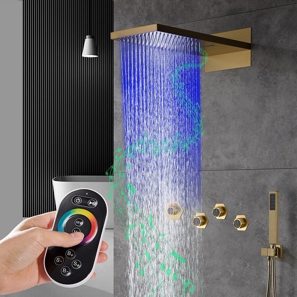 Cascada Aspen 9"x22" Music LED Shower System - Image 9