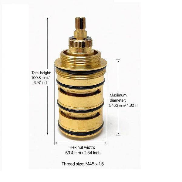 Cascada B-Type Thermostatic Cartridge - Adjust the Mixing Water Temperature | Hot & Cold Control - Image 4