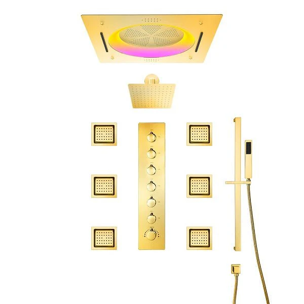 Cascada Bellagio 22" LED Music Dual Rainfall Shower System - Image 16