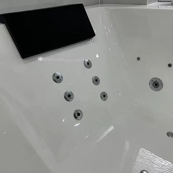 Cascada Bellagio 71" Acrylic Spa Tub Bubble Jet 2-Person Massage Bathtub - Image 9