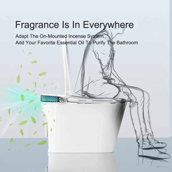 Cascada Bellagio Voice-Control Smart Toilet with Bidet, Heated Seat, UV Sterilization & Aromatherapy - Image 10