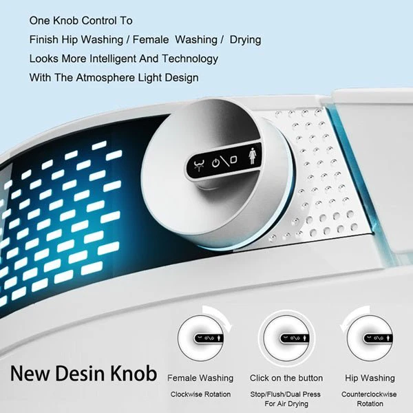 Cascada Bellagio Voice-Control Smart Toilet with Bidet, Heated Seat, UV Sterilization & Aromatherapy - Image 16