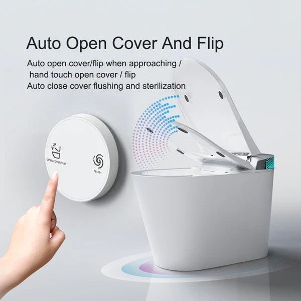 Cascada Bellagio Voice-Control Smart Toilet with Bidet, Heated Seat, UV Sterilization & Aromatherapy - Image 9